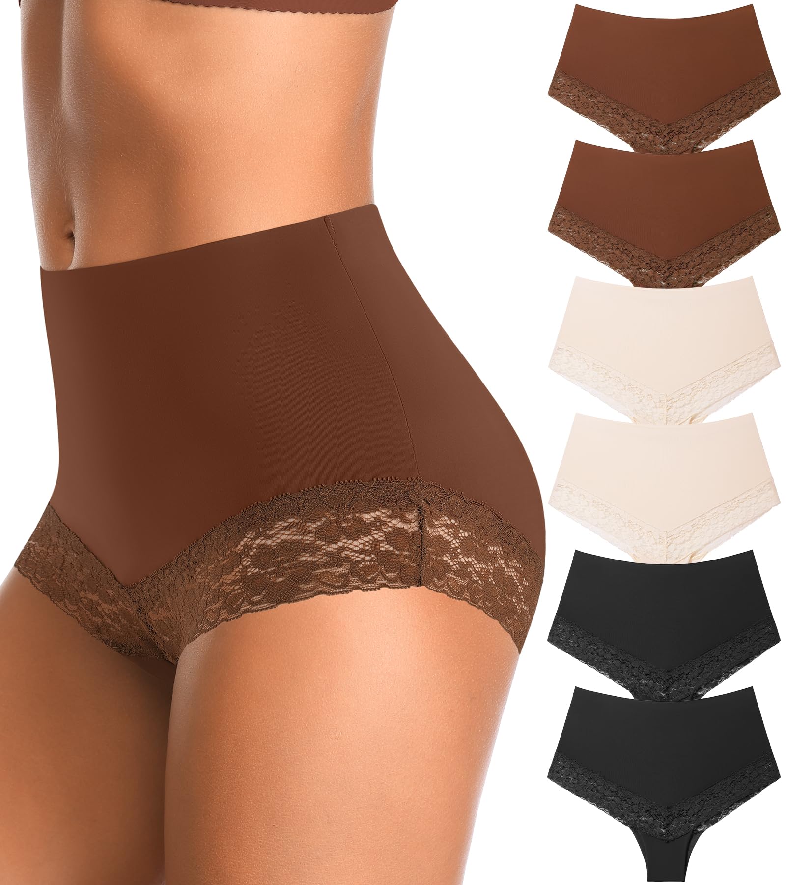 High Waisted Postpartum Underwear Womens Cotton Underwear Soft Breathable Full Coverage Stretch Panties Multipack