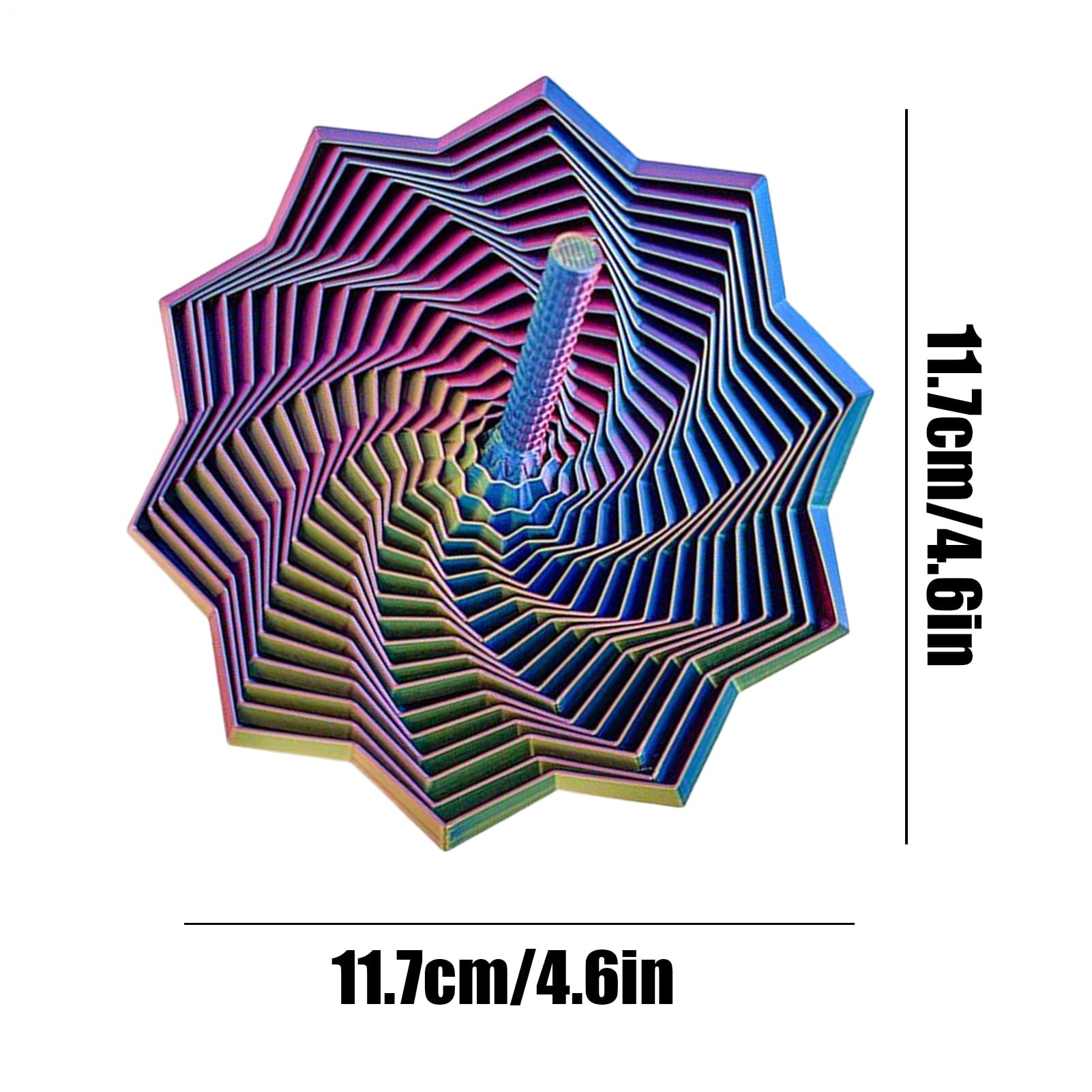 Étoile Sensorielle Anti-stress - Jouet Fractal Hexagonal Pour Adultes Et Enfants, Concentration Et Détente - 10