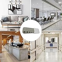 Vista 7 de Topes de puerta para la parte inferior de la puerta – 8 tapones de goma para puerta – Tope de puerta de goma apilable para mayor seguridad