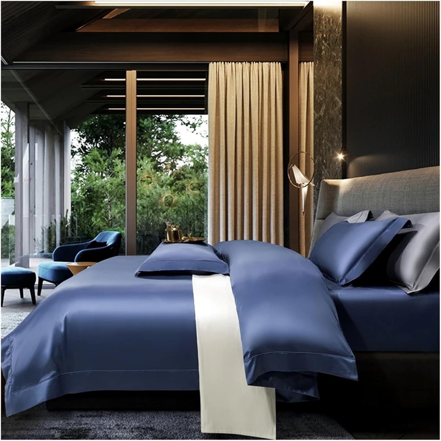 Luxury bedlinen Bedding Set King Queen Size Bed Linen 1500TC Egyptian Cotton Duvet Cover Bed Sheet Set Pillowcases,Bed