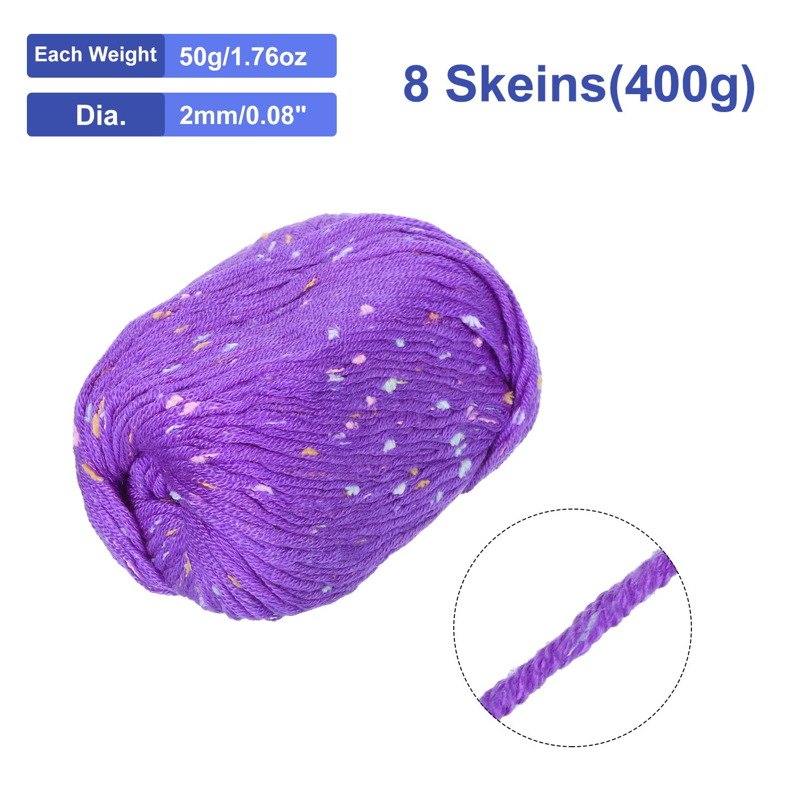uxcell Crochet Yarn Skeins - Image 2