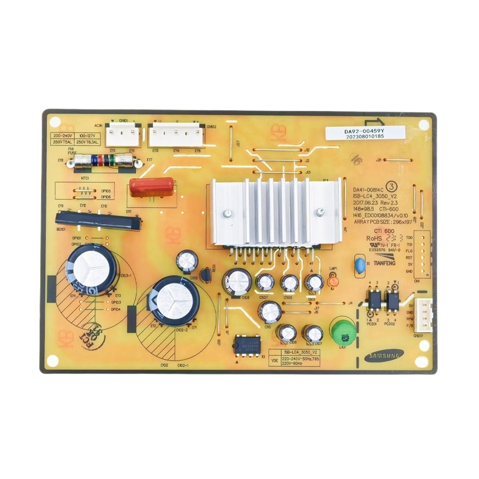 Kühlschrank-Steuerplatine PCB, Kompatibel Mit Samsung, DA92-00459Y DA41-00814C Kühlschrank-Motherboard-Gefrierschrankteile