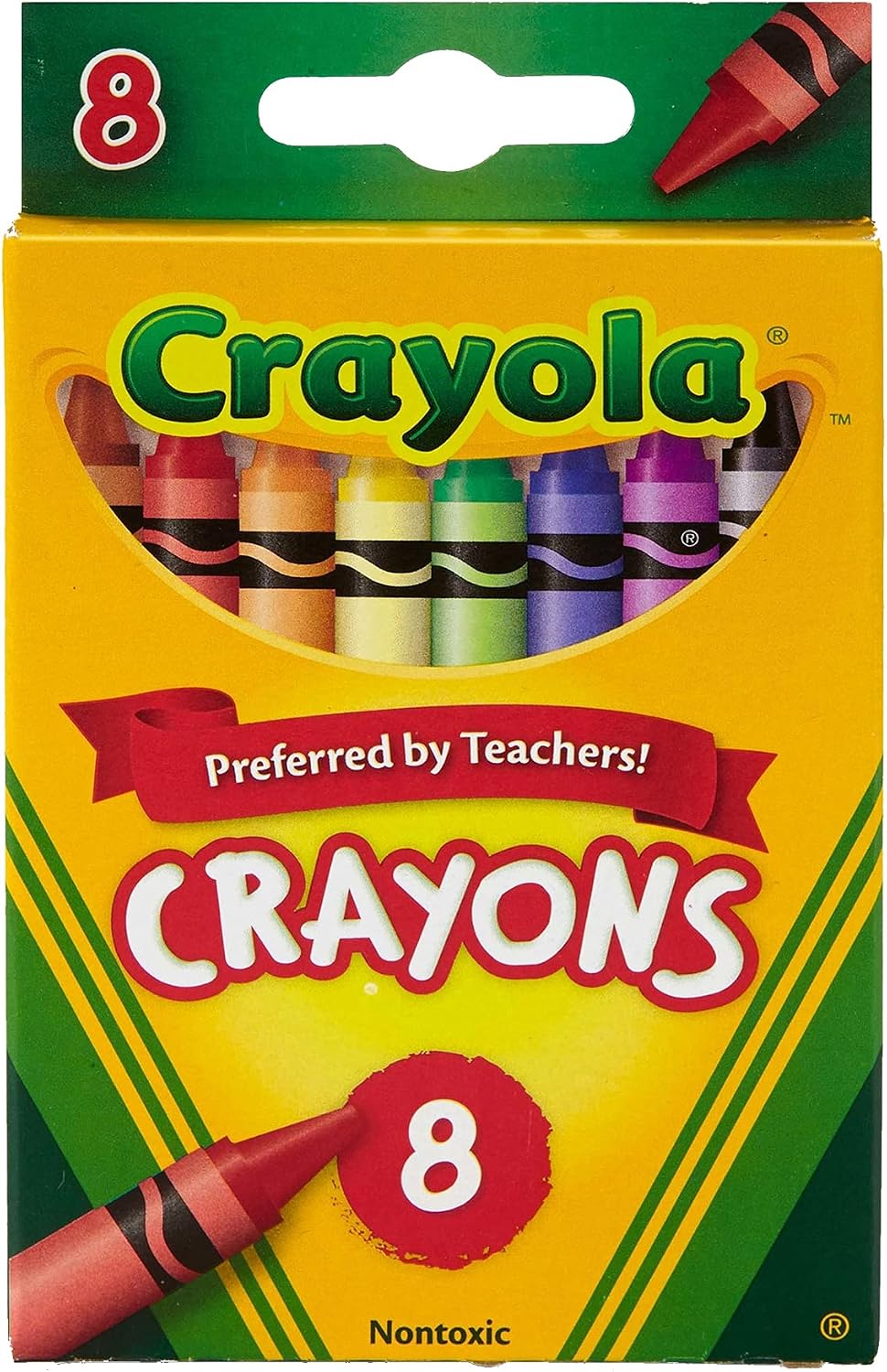 Crayola Crayons, School Supplies, Classic Colors, 8 Count