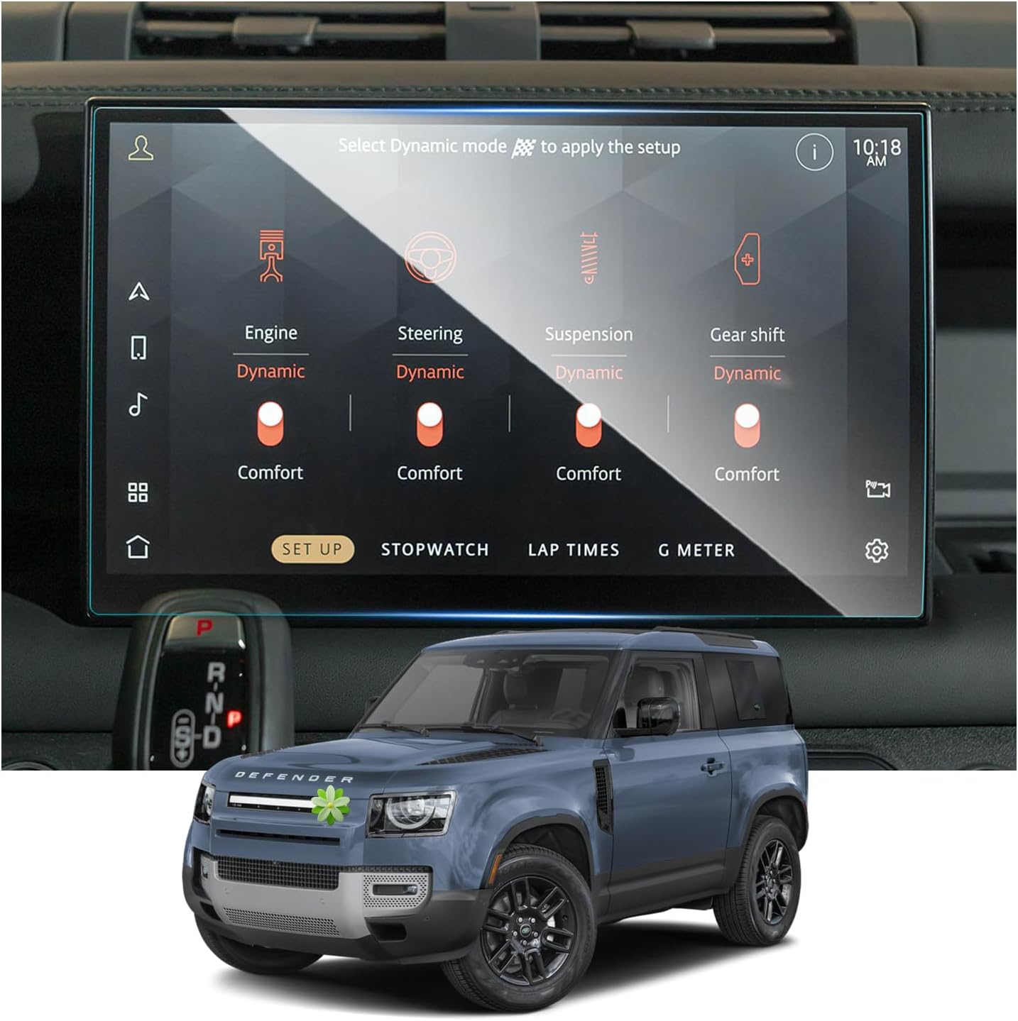 2023-2025 2026 Defender 90/110/130 Screen Protector for Defender 11.4-in Touch Screen 9HD Tempered Glass Compatible with 2023 2024 2025 2026 Land Rover Defender 90/110/130,for Land Rover Defender Accessories