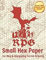 Vista 1 de RPG Small Hex Paper For Map & Wargaming Terrain Drawing 5 in 1 Inch Hexagonal Grid Paper For Role Playing Table Top & War Games With SMALL Hexagons