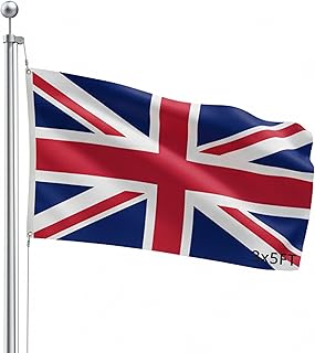 SSK® England - UK Outdoor Flag - Large 3' x 5', Weather-Resistant Polyester