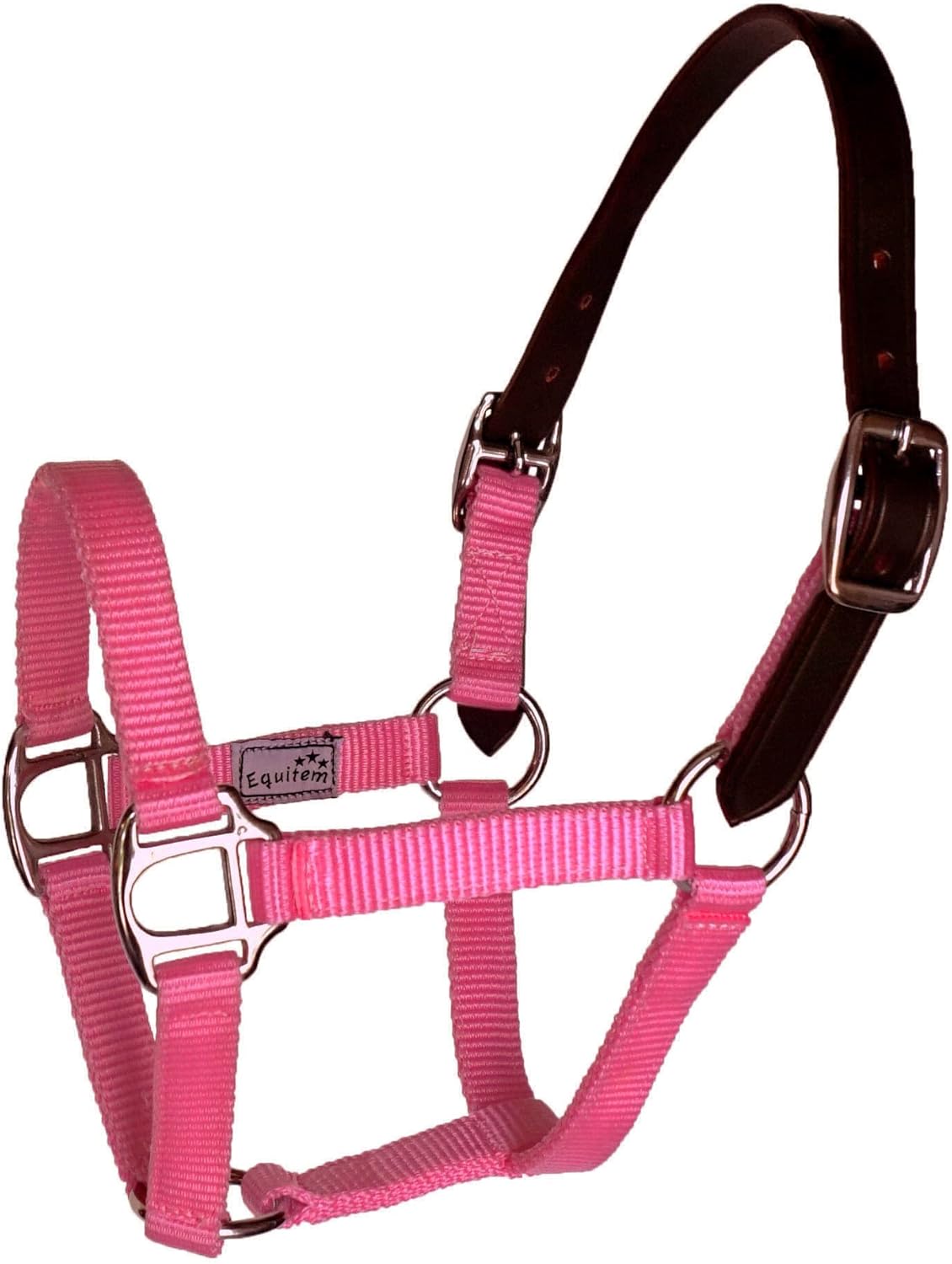 Break Away Adjustable Leather Foal Nylon Halter