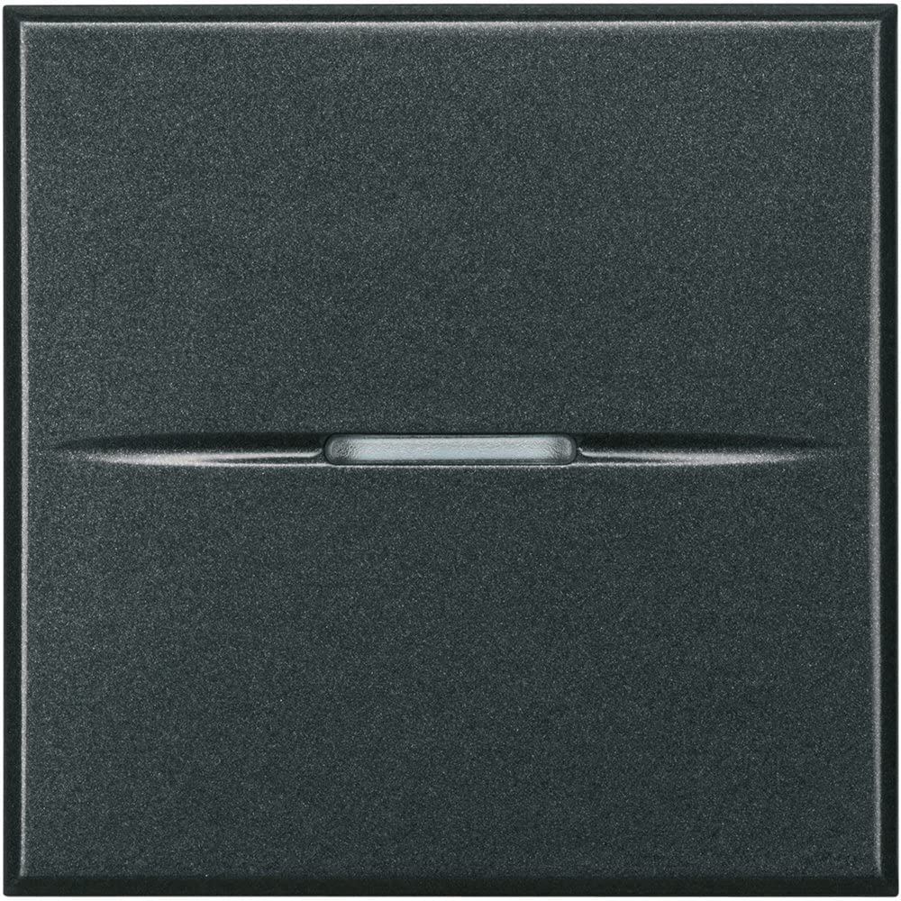 Conmutador cruce ancho axial Bticino Axolute HS4004/2 con retorno simétrico y acabado antracita