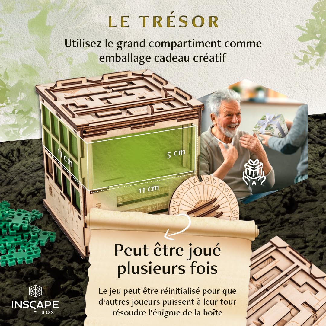 INSCAPE Maya's Myths - Boîte à Puzzle Avec Compartiments Cachés - Puzzles de Salle d'Évasion - Casse-Tête Pour Adultes