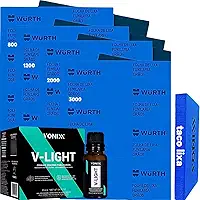 Kit Para Polir Restaurar e Tirar Amarelado do Farol e Lanternas V-Light 20ml Lixa Dagua Taco de Lixar Vonixx