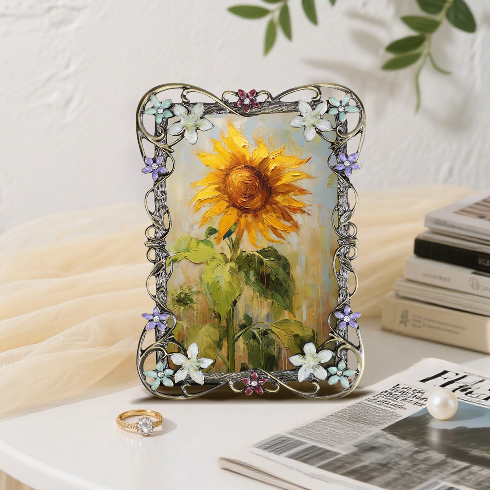 Vintage Floral Photo Frame - Wedding Gifts -4