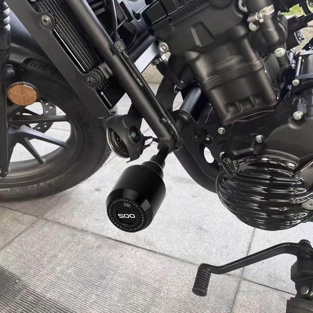 Modeer For H.onda REBEL 500 CMX500 2017-2024 Motorcycle Frame Anti-collision Falling Protection Slider Crash rebel 500 cmx 500 rebel Accessories (black)