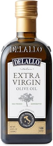 Miniatura 5 de DeLallo Aceite de oliva virgen extra, botella de 16.9 onzas, paquete de 2, fabricado en Italia, primer prensado en frío, sabor brillante y atrevido,