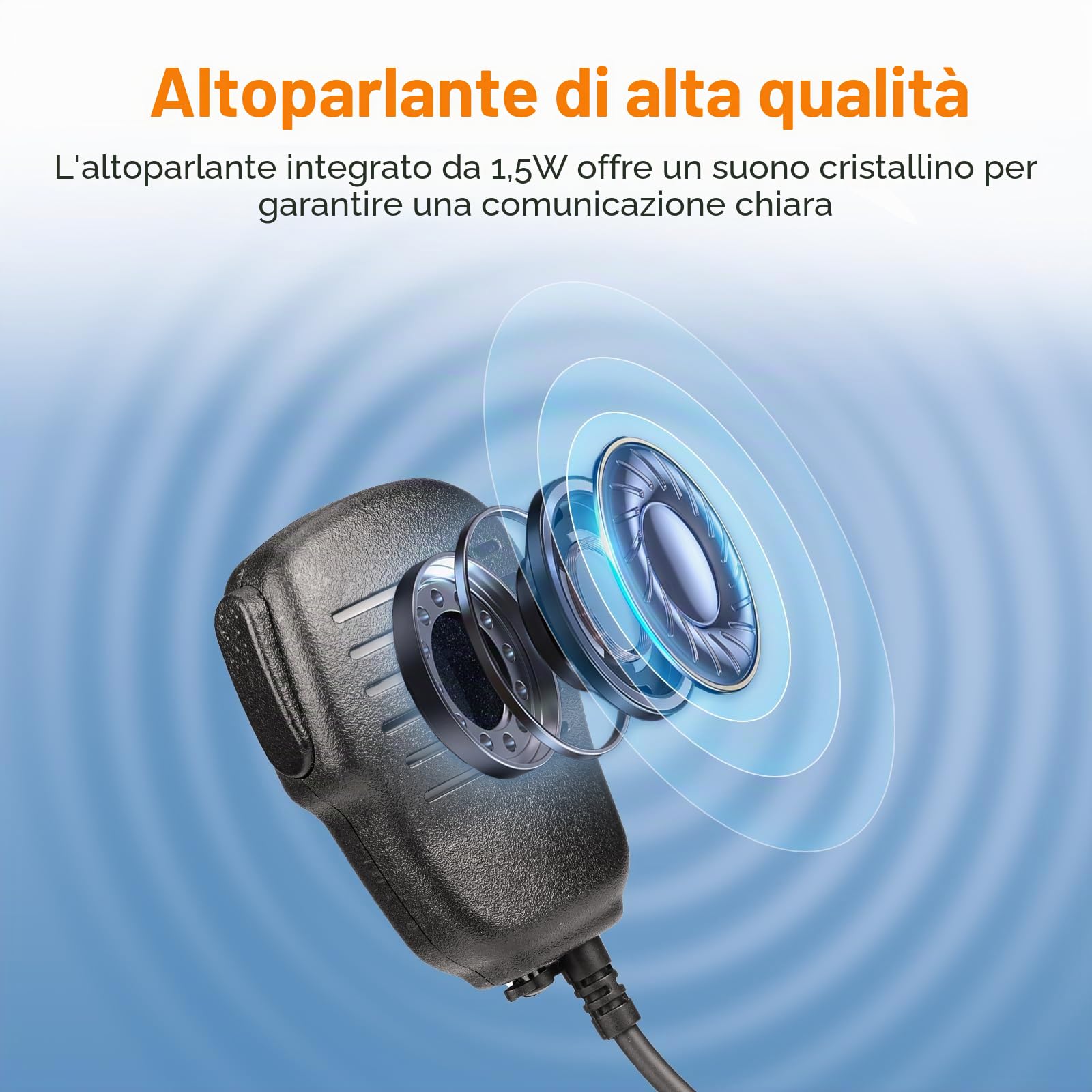 Retevis RM01 Radio VHF Marino Portatile, Radio Impermeabile IP67, Vibrazione, Galleggiante 88 Canali, Radio Marina con Microfono per Kayak, Pesca, Nautica
