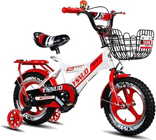 Axdwfd Kids Bike 12 Inch Kids Outdoor Bicycle，for 2-5 Years Old Boys And Girls，with Auxiliary Wheels, Bracket Bicycle
