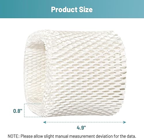 Miniatura 6 de Daplido Filtros humidificadores Paquete de 6 filtros de mecha HAC-504 de repuesto compatibles con humidificador Honeywell HCM350, HCM-350W,