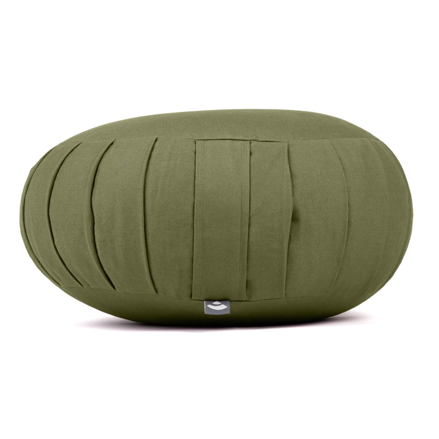 Coussin de méditation Zafu ECO rond Bodhi, coton bio et garni d’épeautre