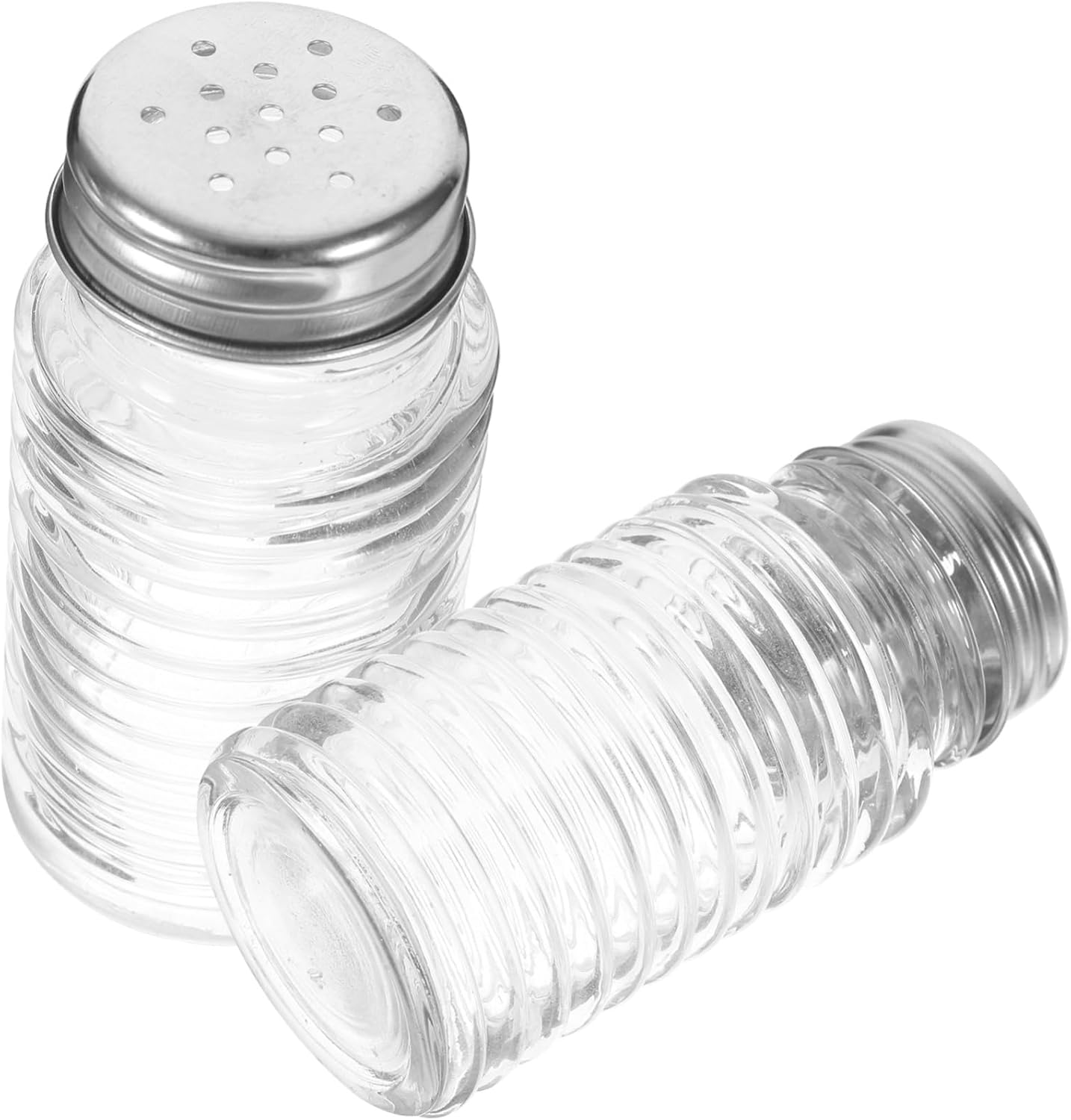 2pcs Glass Spice Dispenser Shaker for Kitchen Pepper