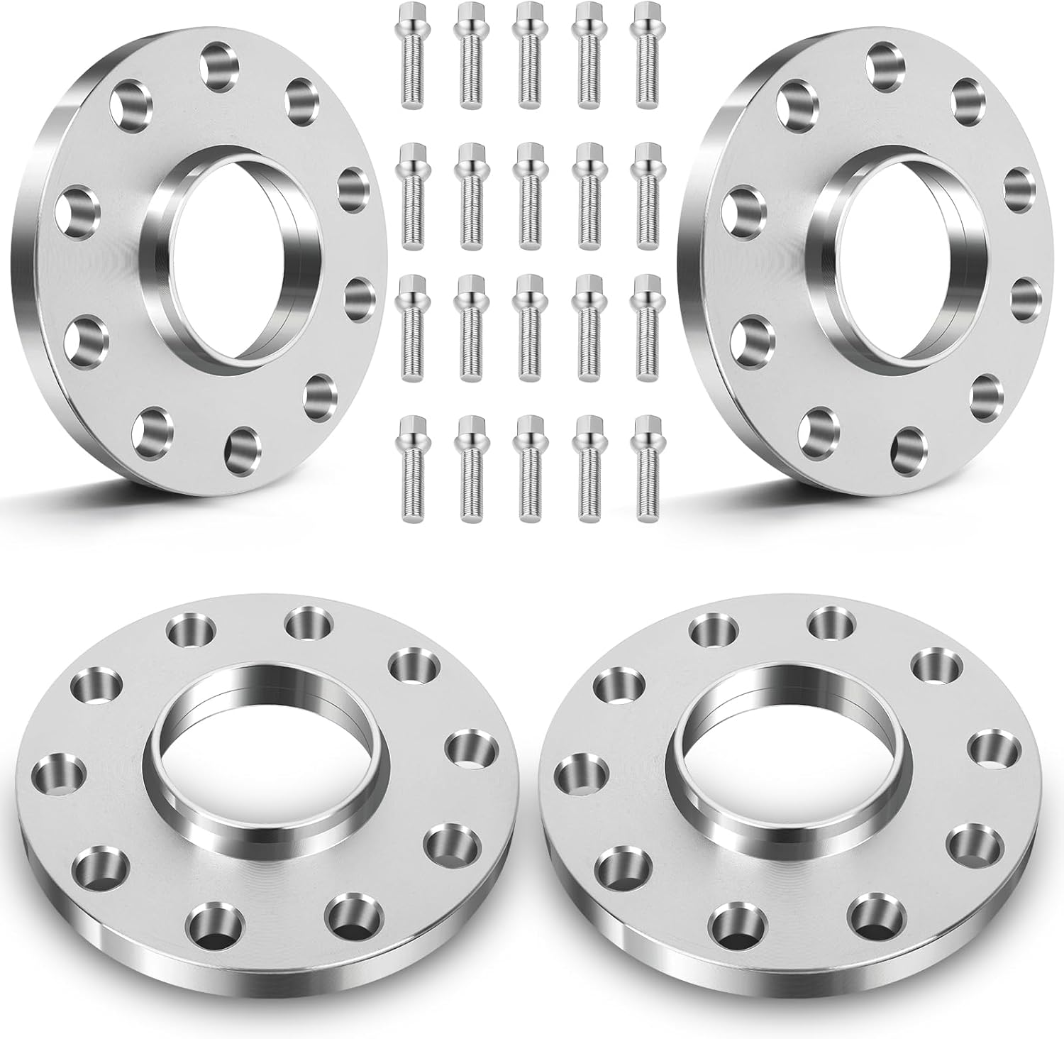 ECCPP 4PCS 15mm 5x130mm Wheel Spacers 5 Lug 5x130 71.6mm Fit for 2003-2016 for Cayenne for Boxster for Cayman for Panamera 1999-2015 for 911 with 14x1.5 Studs