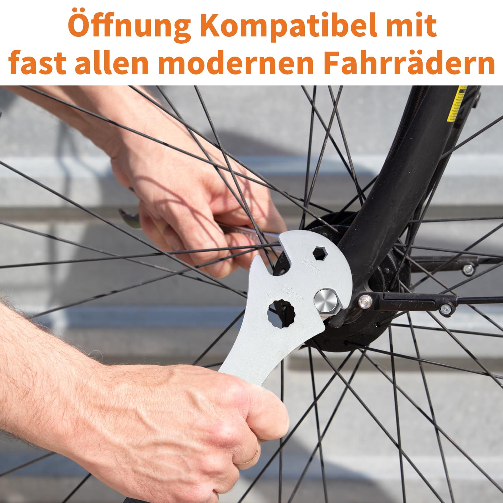 Chiave Per Pedali Bici 15mm GEWAGE - Manico Lungo 29cm Per Rimozione Facile - Foto 10