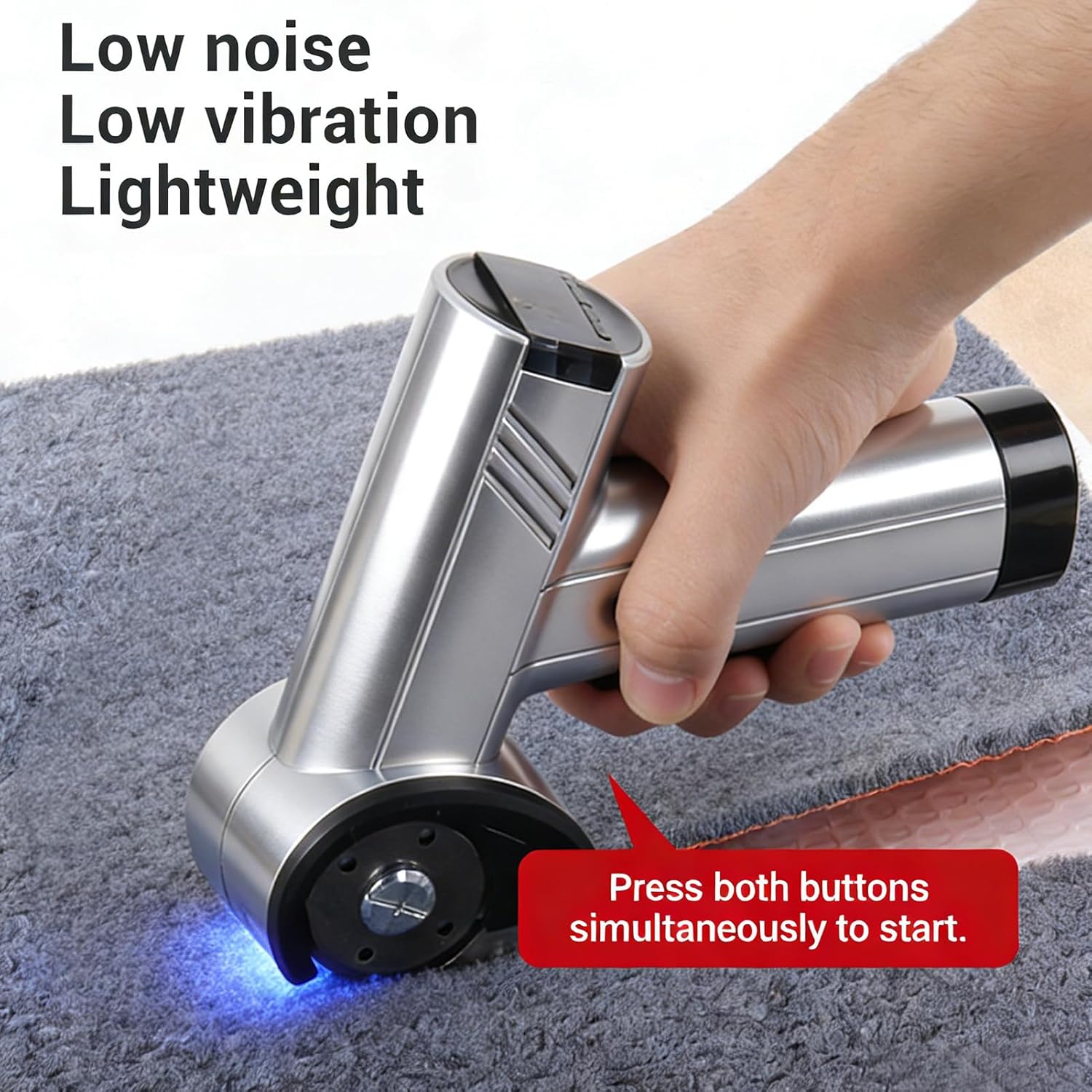 AUNMAS Cordless Electric Scissors, Rechargeable Cardboard Box Cutter Powerful Cutting Tool for Fabric Carpet Leather Felt (Silver)