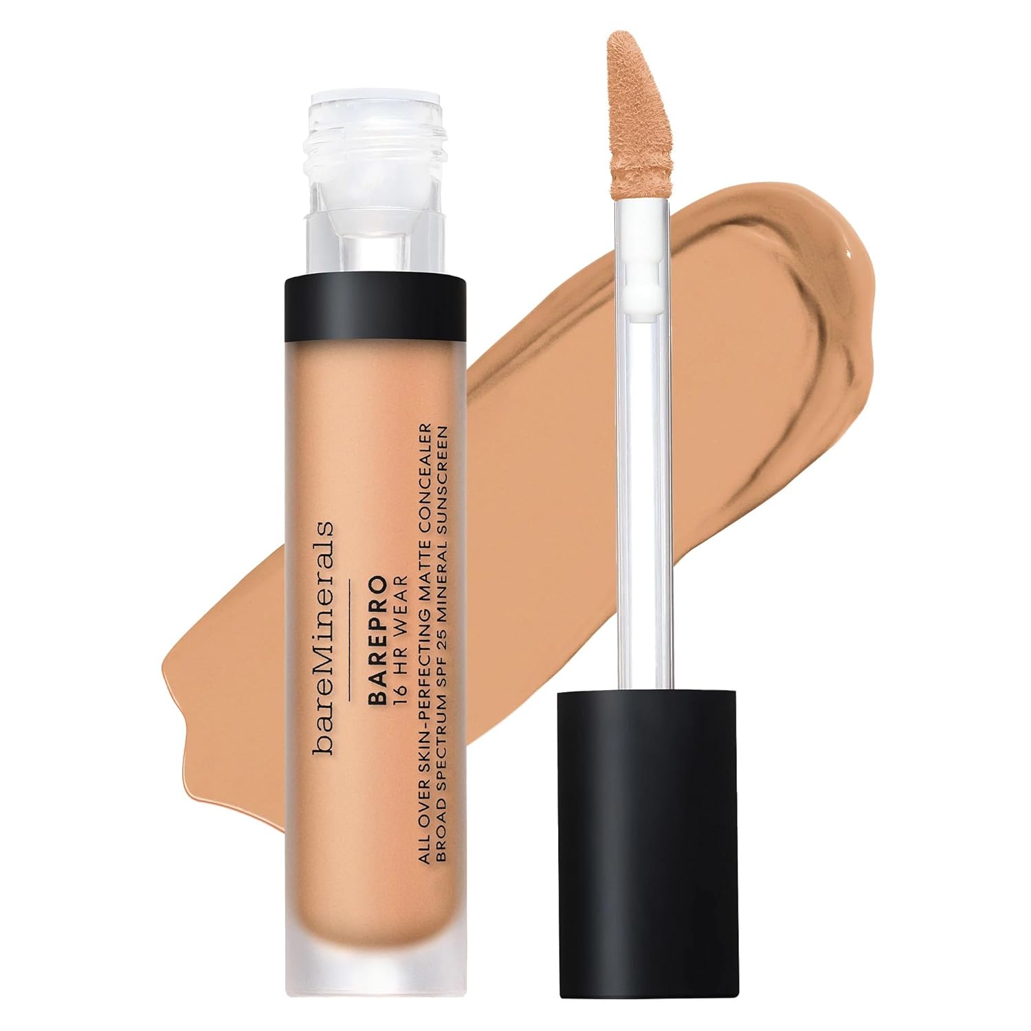 bareMinerals BAREPRO 16HR All Over Skin-Perfecting Natural Matte Concealer Mineral SPF 25 with Niacinamide, Conceals Dark Spots, Blemishes + Dark Circles, Longwear Mineral Matte Complexion