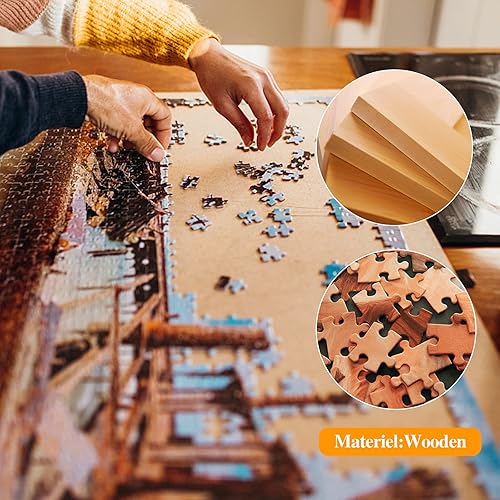 Miniatura 6 de Fairtie - Rompecabezas de fotos personalizadas con caja de regalo, rompecabezas personalizado de fotos de 35, 70, 120, 200, 300, 500, 520, 1000