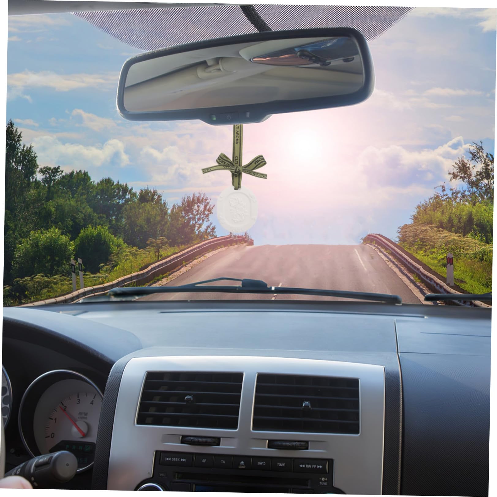 SHINEOFI 10 Pezzi Diffusore di Fragranze per Auto in Gesso con Nastro – Dischi Profumati Passivi per Oli Essenziali – Deodorante Ambienti Portatile per Auto, Guardaroba e Viaggi