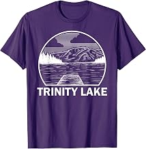 TRINITY LAKE CALIFORNIA Funny Fishing Camping Summer Gift T-Shirt