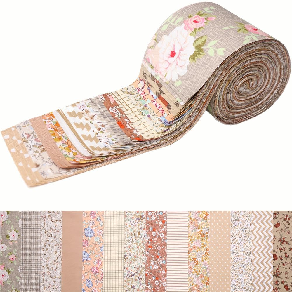 Paski tkanin NYSDM Jelly Roll do pikowania, patchworku, rzemiosła artystycznego, zestaw do rękodzieła, prezentów na Święto Dziękczynienia, Boże Narodzenie, Nowy Rok, zima