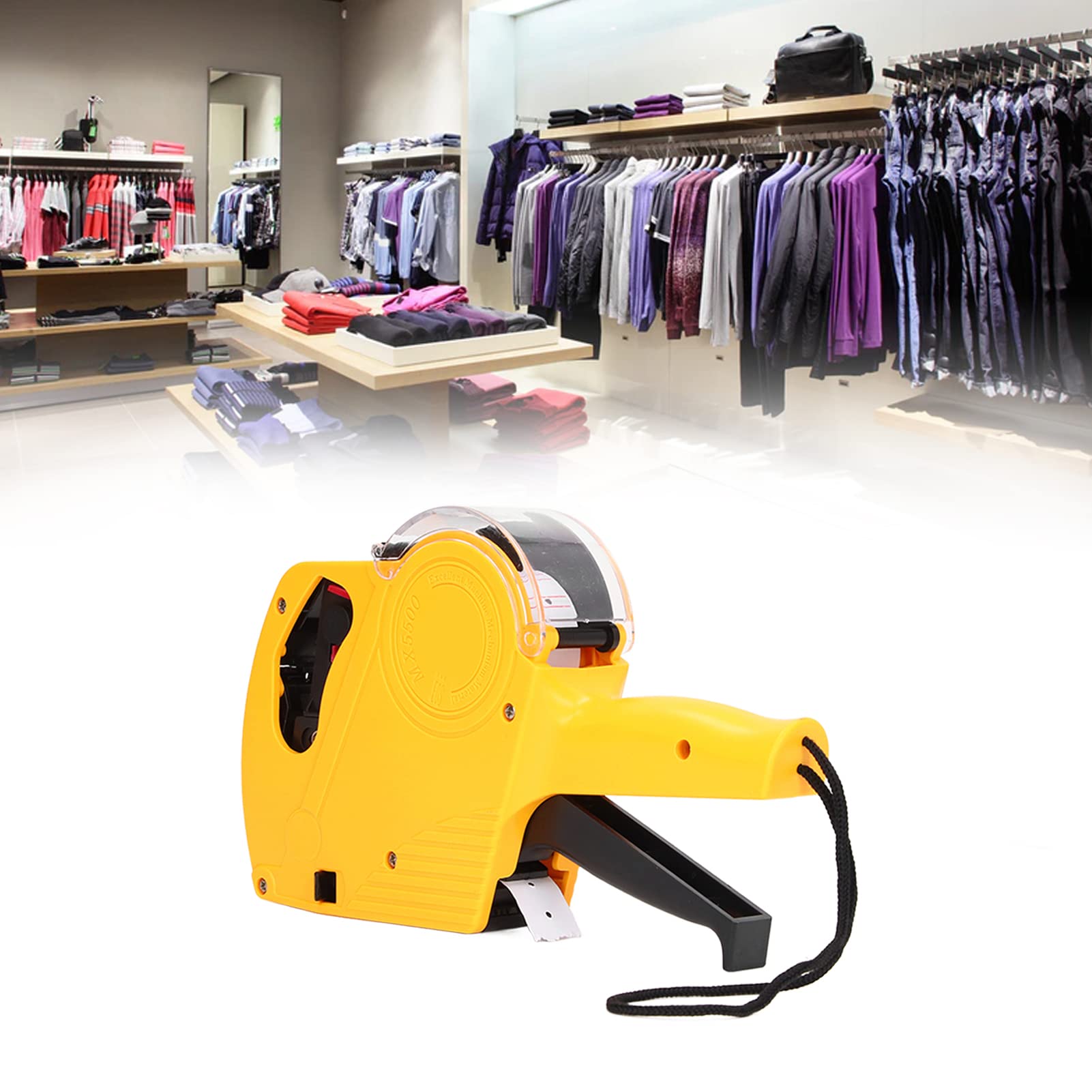 Price Label Machine, 8 Digits Price Tag Gun with Cartridge Label Maker Pricing Gun Kit Numerical Tag Gun Numerical Tag Gun Price Marking Tool for Office Grocery Store Marking