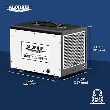 ALORAIR 120 PPD Dehumidifier with Pump for Crawl Space and Basement | Automatic Defrost, Memory Start, Up to 1,300 Sq. Ft., with Drain Hose, cETL Listed, for Commercial Use