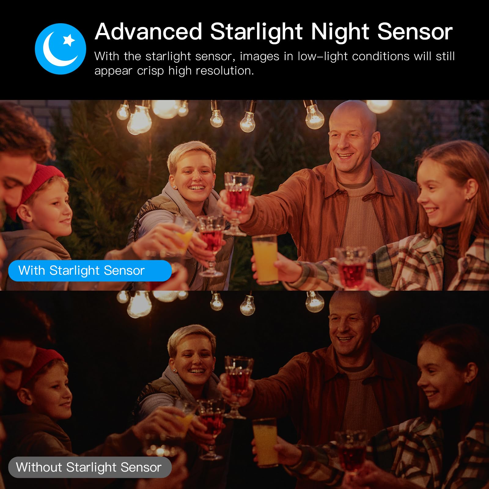 SYMYNELEC Light Bulb Security Camera Outdoor Waterproof, 2K 4MP 2.4GHz Wireless WiFi Light Socket Security Cam 360 Motion Detection Tracking Color Night Vision 2 Way Talk Works with Alexa (Black)