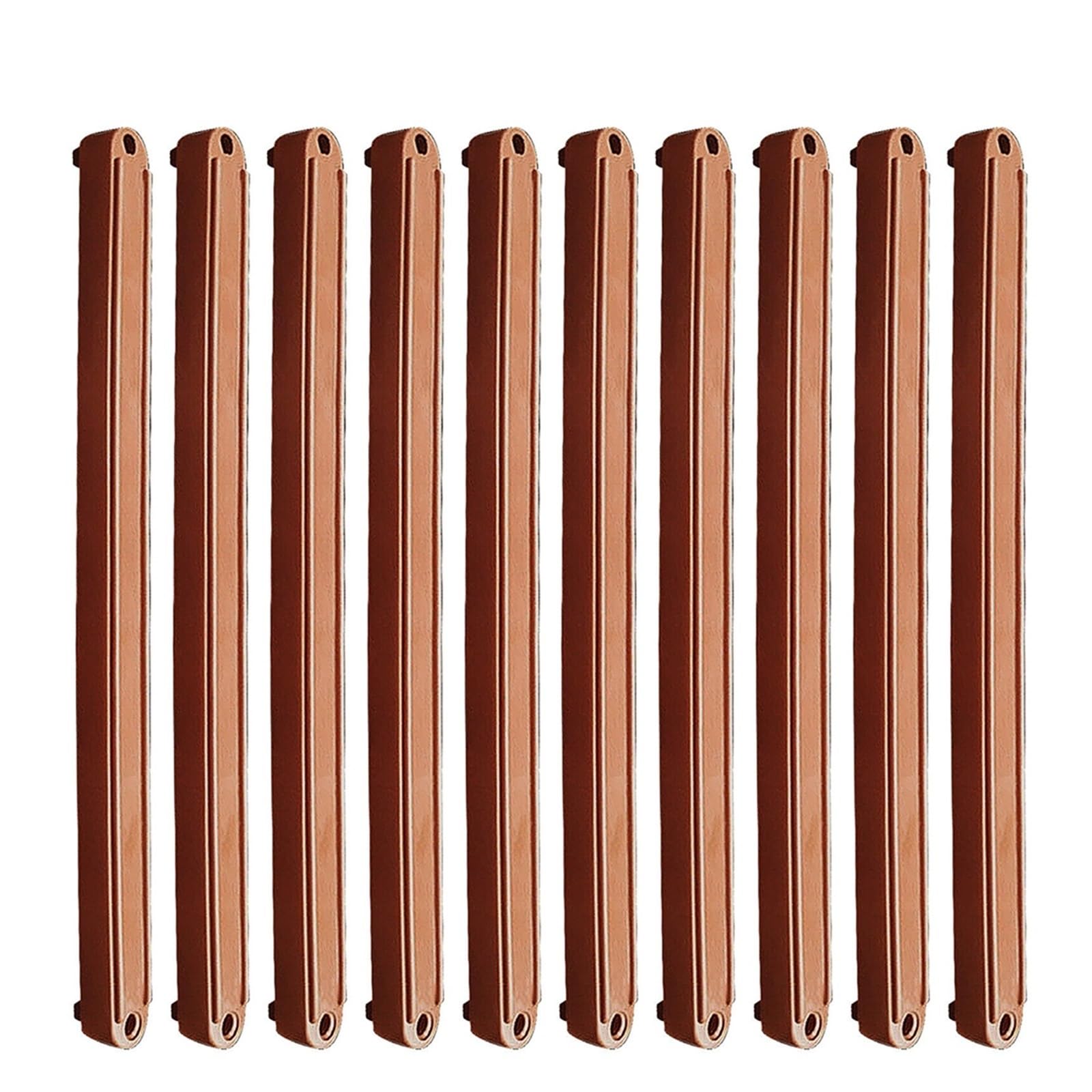 Ppqiru Brown 10Pcs Draw Rail Plastic Drawer Slides For Cabinet Cupboard Runners 235/298Mm Replacement Parts For Cabinet Drawer(,235Mm)