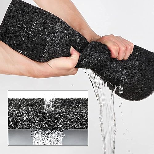 Miniatura 2 de SHUNTING Esponjas de espuma de filtro, almohadilla filtrante, esponja de filtro, espuma cortada a medida para peceras de acuario (19.6 x 19.6 x 0.79