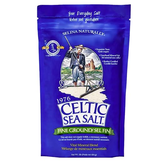 Light Grey Celtic Sea Salt 1 Pound Resealable Bag - Additive-Free, Delicious Sea Salt, Perfect for Cooking, Baking and More - Gluten-Free, Non-GMO Verified, Kosher and Paleo-Friendly