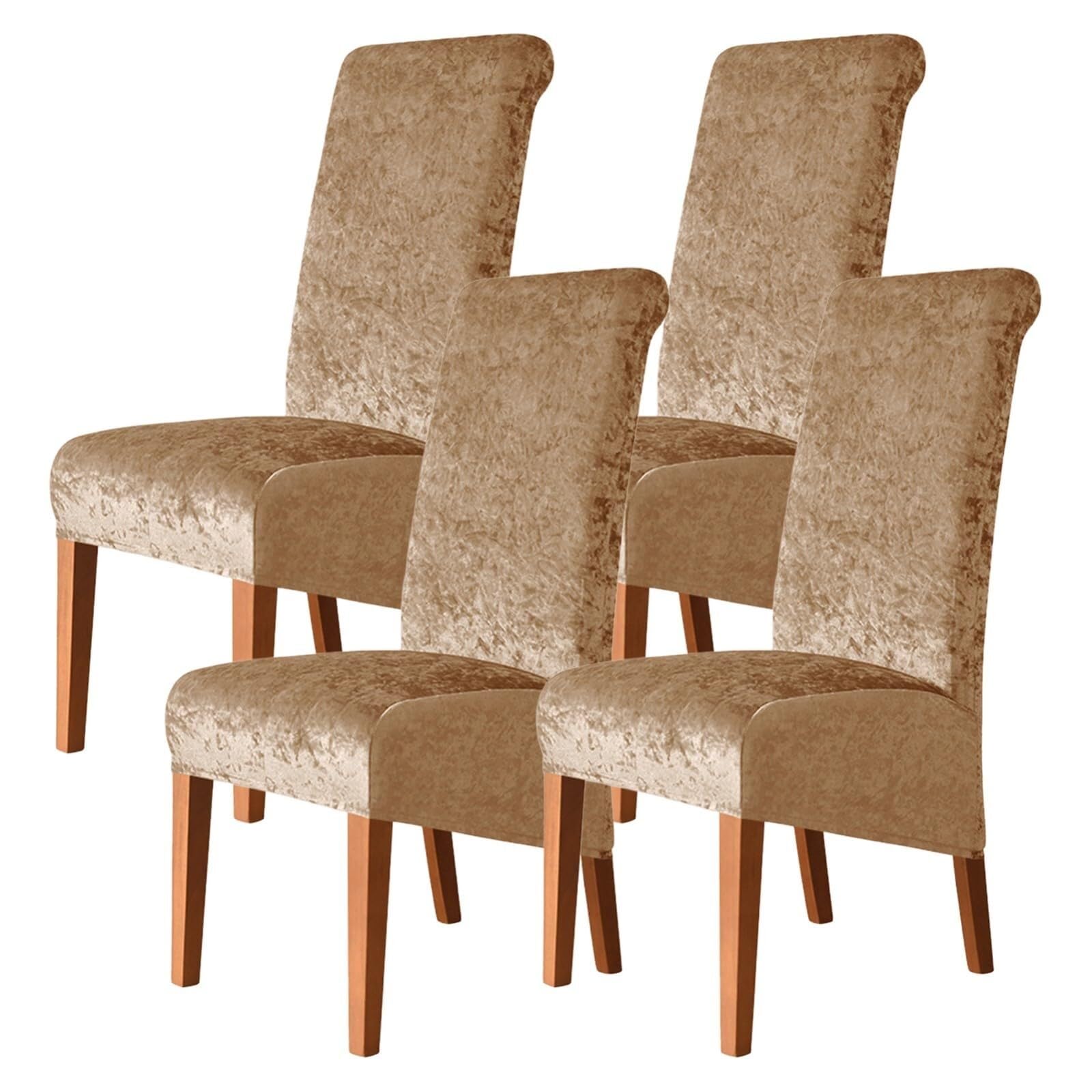 NMVAWIPT Dining Chair Covers, Stretch High-Back Room, Universal Fit Slipcovers With Elastic Bottom, For Restaurant Living Banquet(5#,4Pcs)