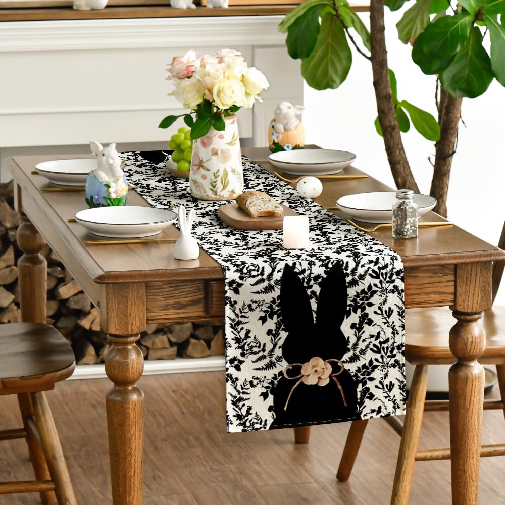 Runner Da Tavola Pasquale 40x240 Cm - Con Conigli E Carote Per Decorazione - Foto 11