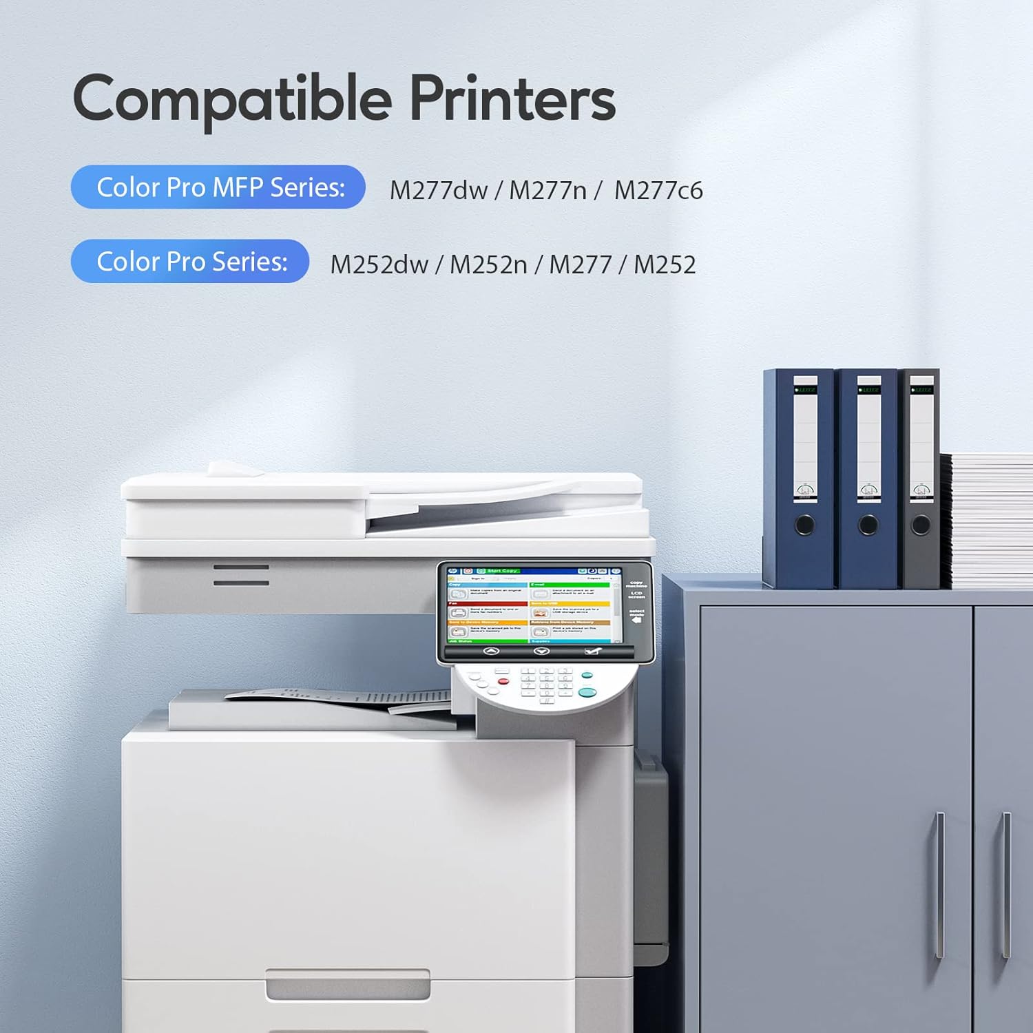 201X Toner Cartridge Compatible for HP 201X 201A 4 Pack CF400A CF401A CF402A CF403A High Yield for HP Color Laserjet Pro MFP M277dw M252dw M277n M277c6 (Black, Cyan, Magenta, Yellow)