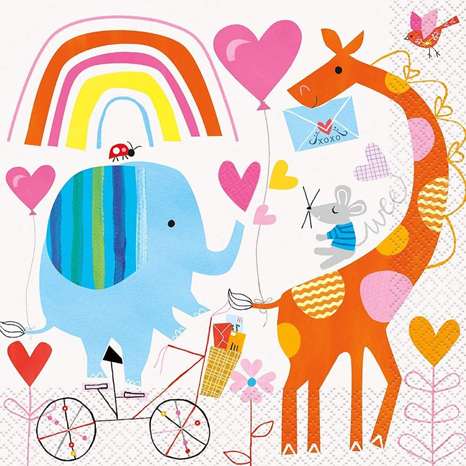 Zoo "Baby" Party Luncheon Paper Napkins | 7" x 7" | 16 Pcs