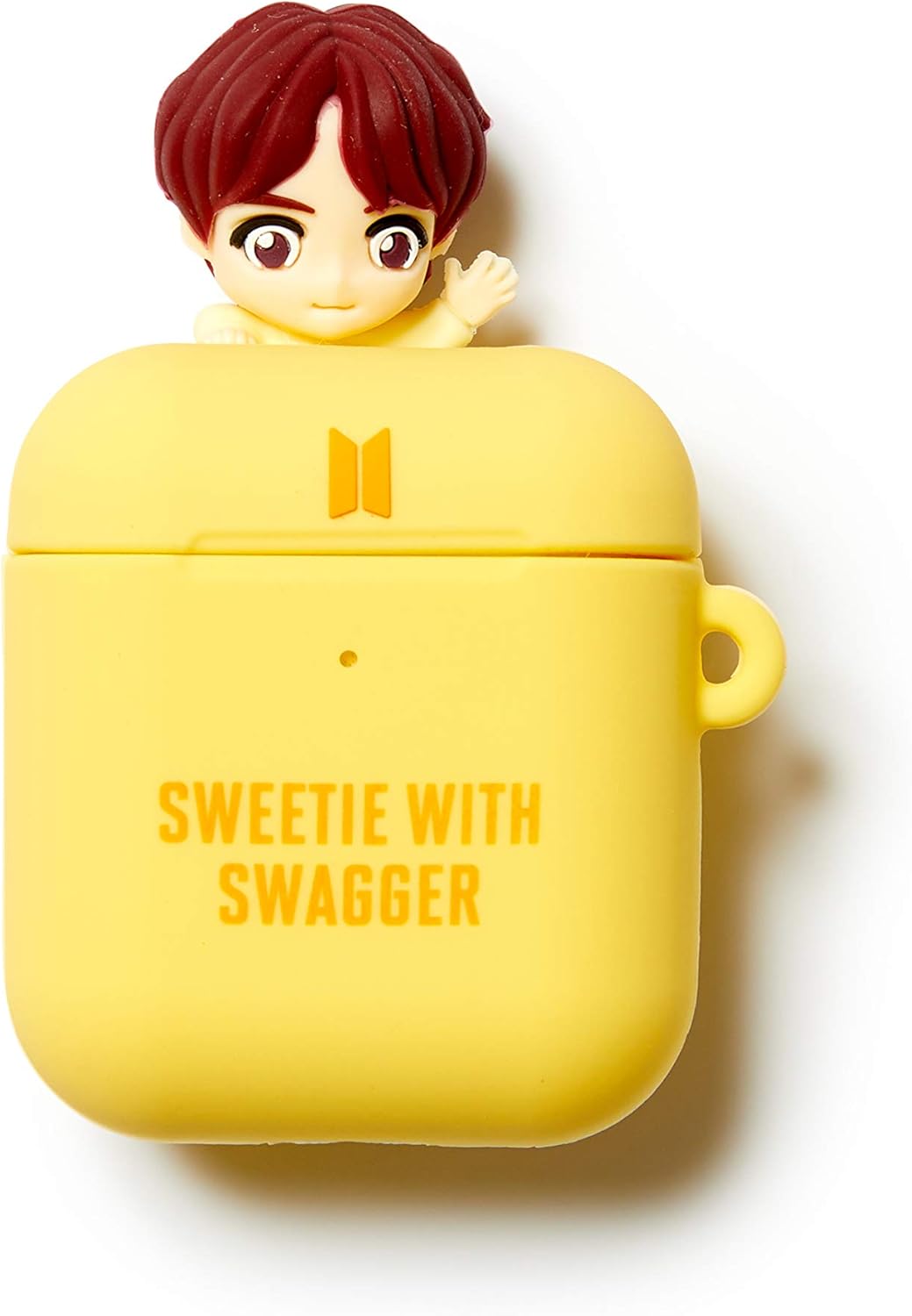 [BTS Merchandise for Girls] BTS Character Figure Wireless Charging AirPods Case (Suga, Airpods)