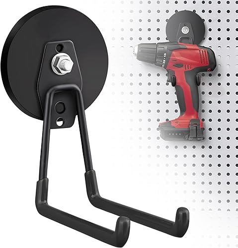 Paquete de 2 ganchos magnéticos grandes y fuertes para colgar resistentes, 3.5 pulgadas, imanes de neodimio, ganchos de almacenamiento de imanes