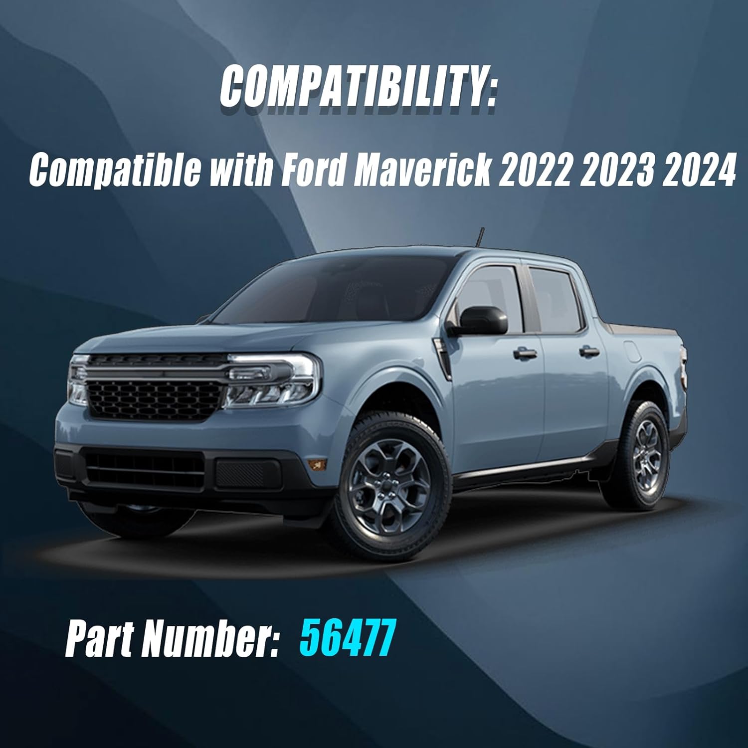 56477 4 Pin Trailer Wiring Harness Flat Output Compatible with Ford Maverick 2022 2023 2024, 4 Way Connector Towing Hitch Trailer Wire