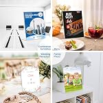 BlueValley Porte-signaux acryliques clairs - 8.5x11" Support d'affichage en papier inclinable pour bureau, support acrylique pour affichage Show Fairs Flyer Brochure, affiche de document d'exposition, cadre photo, table de restauration Menu-paquet de 6