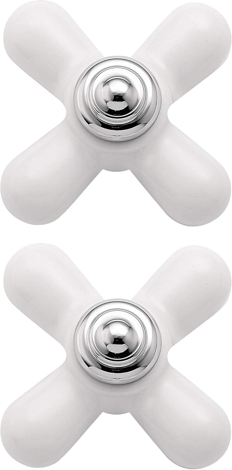 Moen 97434 Monticello Replacement Handle Knob Insert, Porcelain and