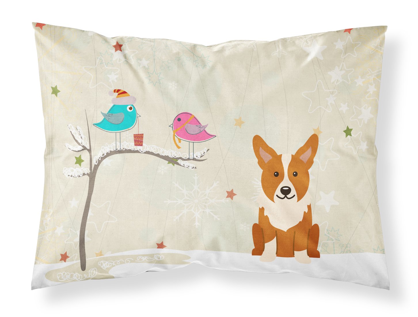 Corgi Tissu Taie d'oreiller standard aux finitions soignées et durables