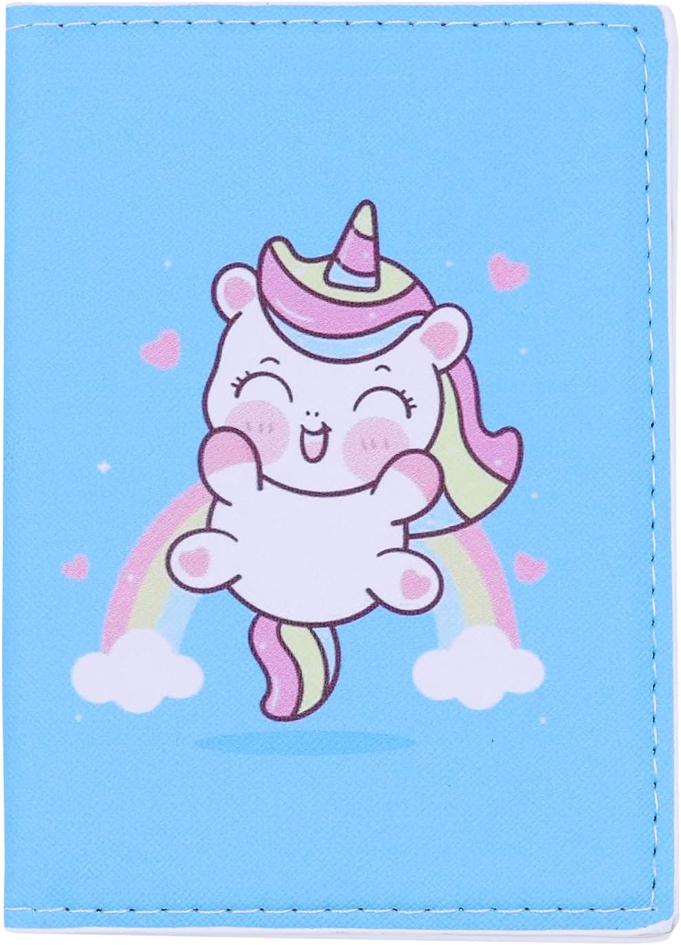 Porte-passeport Humoristique "Narwhal Not A Unicorn" - Étui Cuir Synthétique Noir - Cadeau Original