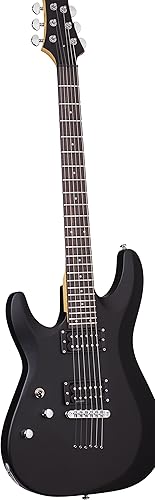 Miniatura 5 de Schecter 430 C-6 Deluxe Guitarra eléctrica de cuerpo sólido, color negro, acabado satinado., SMLB