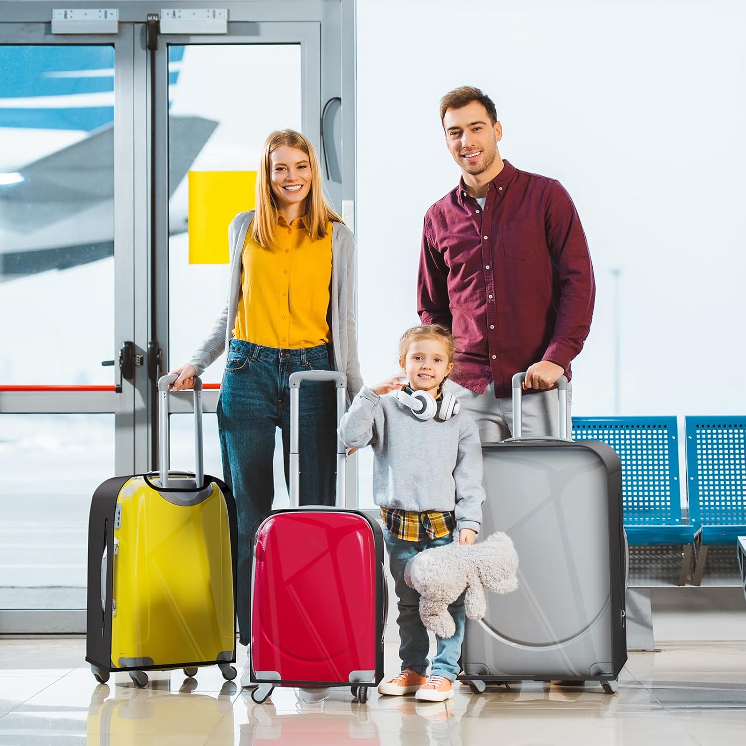 Clear Luggage Cover Protector For Suitcase, PVC Waterproof Suitcase Cover Protector Fit 30-32 Inch Luggage - Image 9