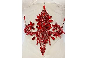 wtbv.n Handmade Rhinestone Patches Trim